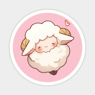 Cute Sheep Love Magnet